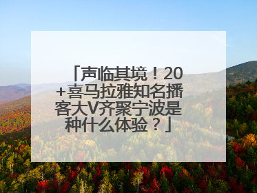 声临其境！20+喜马拉雅知名播客大V齐聚宁波是种什么体验？