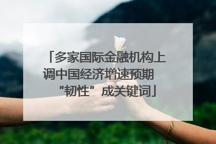 多家国际金融机构上调中国经济增速预期 “韧性”成关键词