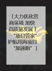 大力优化营商环境 加快高质量发展丨“项目管家”护航用海项目“加速跑”