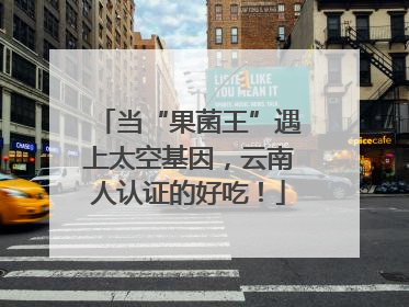 当“果菌王”遇上太空基因，云南人认证的好吃！