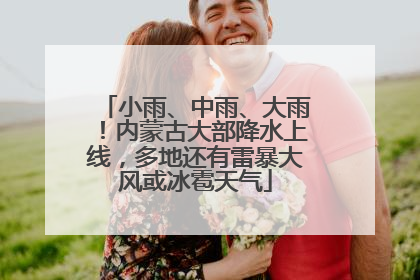 小雨、中雨、大雨！内蒙古大部降水上线，多地还有雷暴大风或冰雹天气