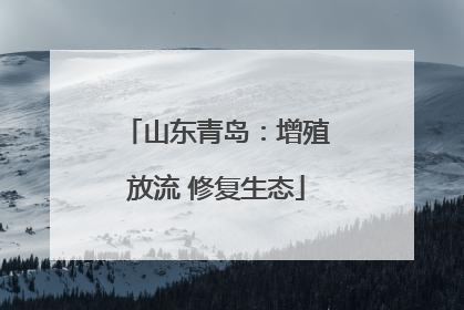 山东青岛：增殖放流 修复生态