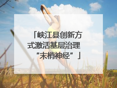 峡江县创新方式激活基层治理“末梢神经”
