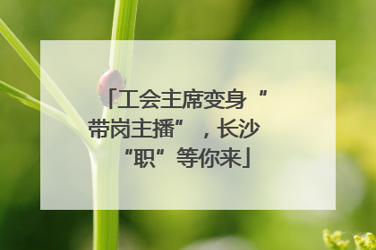 工会主席变身“带岗主播”，长沙“职”等你来