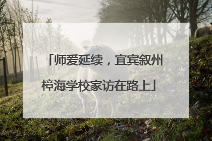 师爱延续，宜宾叙州樟海学校家访在路上