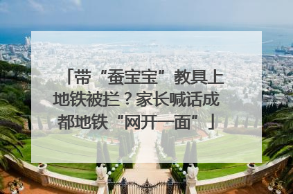 带“蚕宝宝”教具上地铁被拦？家长喊话成都地铁“网开一面”