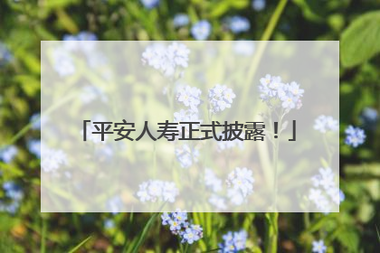 平安人寿正式披露！