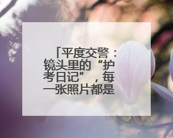 平度交警：镜头里的“护考日记”，每一张照片都是无声的守护