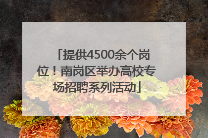 提供4500余个岗位！南岗区举办高校专场招聘系列活动