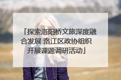 探索洛阳桥文旅深度融合发展 洛江区政协组织开展课题调研活动