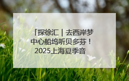探徐汇｜去西岸梦中心船坞听贝多芬！2025上海夏季音乐节公布节目阵容