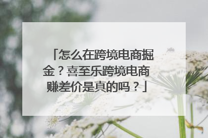怎么在跨境电商掘金？喜至乐跨境电商赚差价是真的吗？