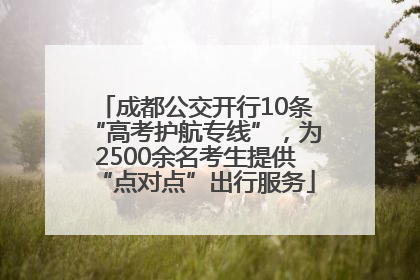 成都公交开行10条“高考护航专线”，为2500余名考生提供“点对点”出行服务