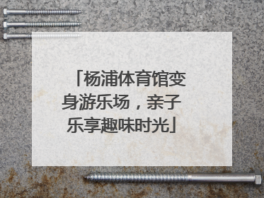 杨浦体育馆变身游乐场，亲子乐享趣味时光