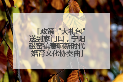政策“大礼包”送到家门口，宁阳磁窑镇奏响新时代婚育文化协奏曲
