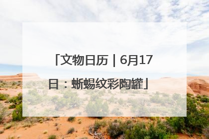 文物日历｜6月17日：蜥蜴纹彩陶罐