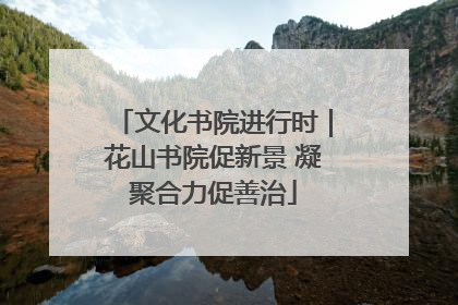 文化书院进行时｜花山书院促新景 凝聚合力促善治