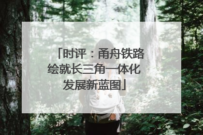 时评：甬舟铁路绘就长三角一体化发展新蓝图