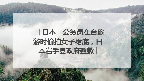 日本一公务员在台旅游时偷拍女子裙底，日本岩手县政府致歉