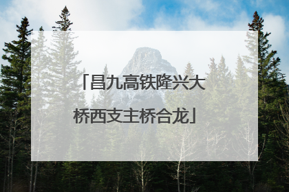 昌九高铁隆兴大桥西支主桥合龙