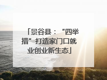 景谷县：“四举措”打造家门口就业创业新生态