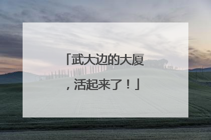 武大边的大厦，活起来了！