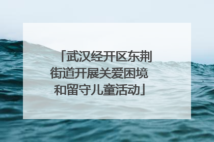 武汉经开区东荆街道开展关爱困境和留守儿童活动