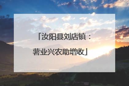 汝阳县刘店镇：薯业兴农助增收