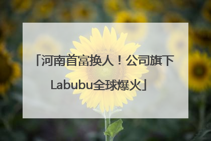 河南首富换人！公司旗下Labubu全球爆火