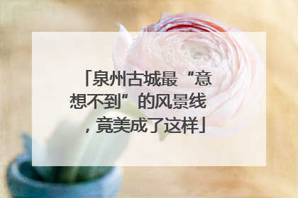泉州古城最“意想不到”的风景线，竟美成了这样