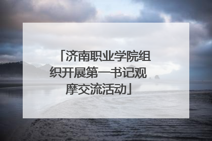 济南职业学院组织开展第一书记观摩交流活动