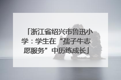 浙江省绍兴市鲁迅小学：学生在“孺子牛志愿服务”中历练成长