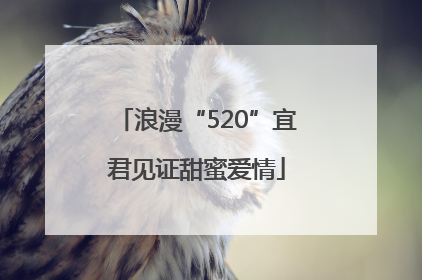 浪漫“520”宜君见证甜蜜爱情