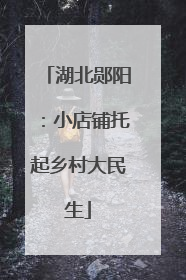 湖北郧阳：小店铺托起乡村大民生