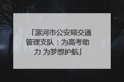 漯河市公安局交通管理支队：为高考助力 为梦想护航
