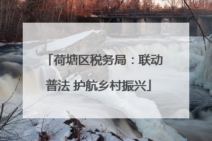 荷塘区税务局：联动普法 护航乡村振兴
