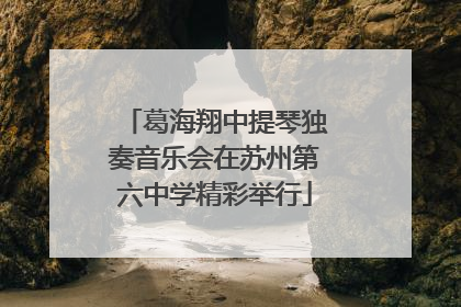 葛海翔中提琴独奏音乐会在苏州第六中学精彩举行