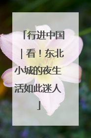 行进中国｜看！东北小城的夜生活如此迷人