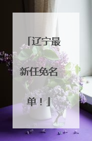 辽宁最新任免名单！