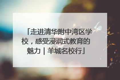 走进清华附中湾区学校，感受浸润式教育的魅力｜羊城名校行