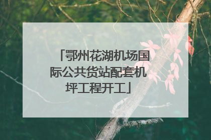 鄂州花湖机场国际公共货站配套机坪工程开工