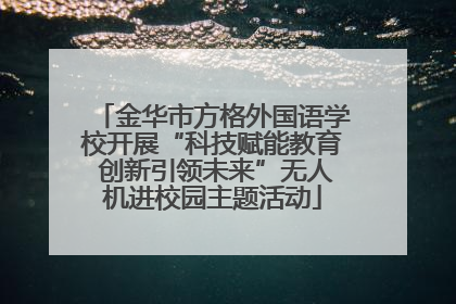 金华市方格外国语学校开展“科技赋能教育 创新引领未来”无人机进校园主题活动