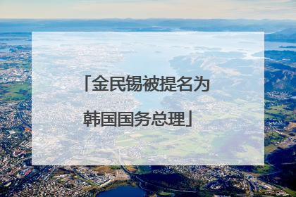 金民锡被提名为韩国国务总理