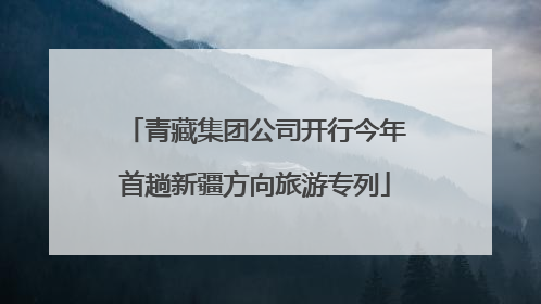 青藏集团公司开行今年首趟新疆方向旅游专列