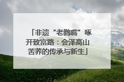 非遗“老鹳嘴”啄开致富路：会泽高山苦荞的传承与新生