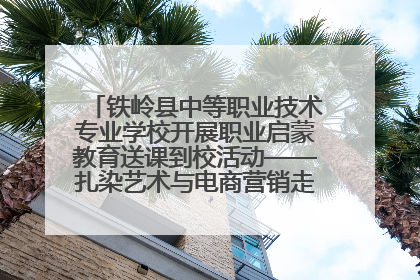 铁岭县中等职业技术专业学校开展职业启蒙教育送课到校活动——扎染艺术与电商营销走进熊官屯镇中心小学