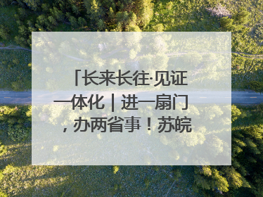 长来长往·见证一体化｜进一扇门，办两省事！苏皖“孪生”丹阳如何做到的？