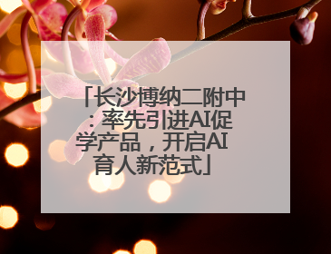 长沙博纳二附中：率先引进AI促学产品，开启AI育人新范式
