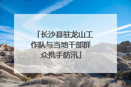 长沙县驻龙山工作队与当地干部群众携手防汛