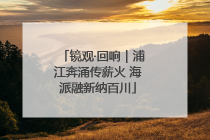 镜观·回响｜浦江奔涌传薪火 海派融新纳百川